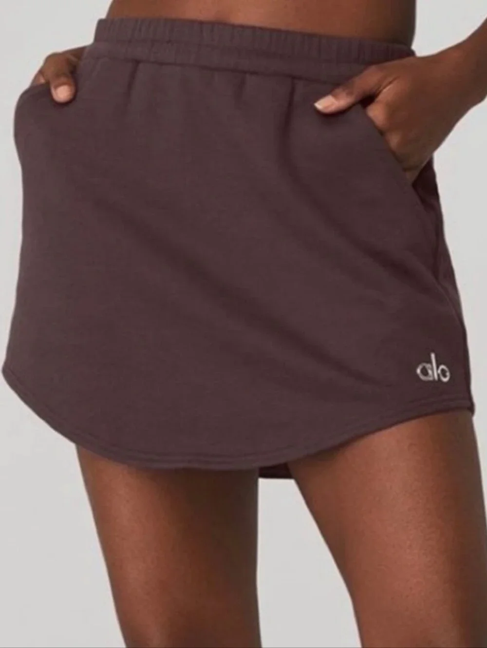 ALO Yoga High Waist Accolade Brown Skort SzXS
